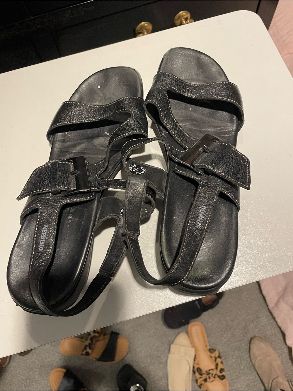 Made in France Mephisto black sandals